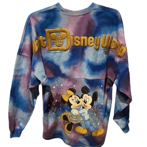 Disney Tops - Walt Disney World Spirit Jersey Sweater Women Medium Tie Dye Mickey Mouse 50 Ann